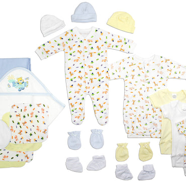 Newborn Baby Boys 21 Pc Layette Baby Shower Gift