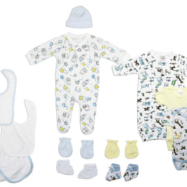 Bambini Neutral Newborn Baby 13 Pc Layette Baby Shower Gift Set