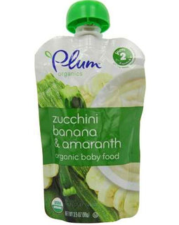 Plum Organics Zucchini Banana & Amaranth Yoghurt (6x3.5 Oz)